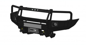 фото Передний бампер со съемным кенгурином KDT 1401 - Mazda BT-50, Ranger 1401