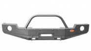 Передний бампер с площадкой лебедки и дугой с нишами под ПТФ OJ 02.206.01 - Jeep wrangler JK