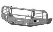 Передний бампер с площадкой лебедки OJ 02.131 - Pajero 2 (+ доп. оборудование)