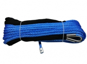 фото Трос для лебёдки синтетический 12 мм 28 метров ( синий ) SR-12X28-BL