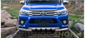 фото Защита переднего бампера с профильной защитой картера - Toyota Hilux Revo 2015+ R.5716.003