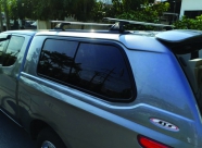 Кунг SJS Mitsubishi L200 2015+  серебристый металлик (U25) сдвижные окна